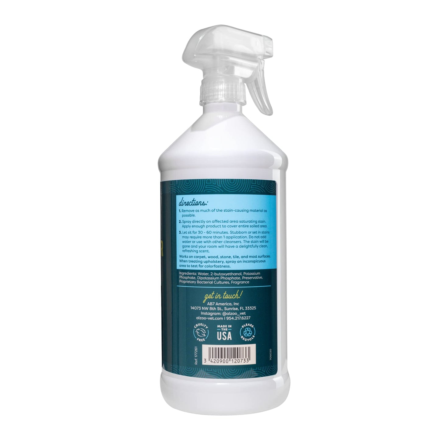 Stain & Odor Remover, Quickly Lifts & Dissolves Pet Stains & Helps Eliminate Odors, 100% Plant-Based Active Ingredients, Lavender Vanilla Scent, 32 Fl. Oz Spray Bottle