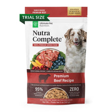 ULTIMATE PET NUTRITION Nutra Complete Freeze Dried Raw Dog Food, Veterinarian Formulated with Antioxidants, Prebiotics & Amino Acids (5 Ounce, Beef)