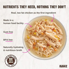 Rawz shredded chicken and pumpkin recipe 5.5 oz canned cat food