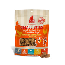 PLATO Small Bites Dog Treats, Natural Bite Sized Real Meat & Chicken Flavor, Grain Free & High in Protein, Air Dried Authentic Ingredients, 2 Calories Per Treat, Made in the USA, 2.5 Ounces