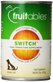 Fruitables Switch Food Transition Pumpkin Supplement For Pets, 15-Ounce