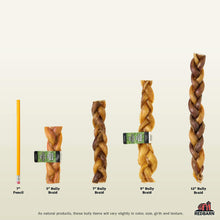 Redbarn 7" Braided Bully Sticks for Dogs. Natural, Highly Palatable, Long-Lasting Dental Chews Sourced from Free-Range, Grass-Fed Cattle