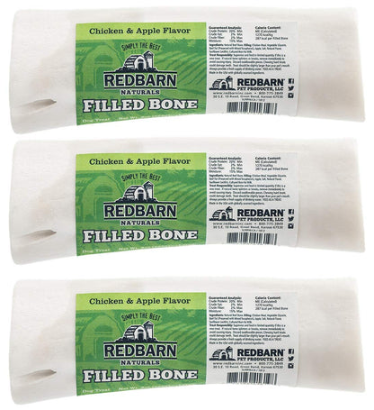 Redbarn Chicken & Apple Flavor Naturals Filled Bone Dog Chew Large