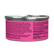 Rawz Natural Premium Minced Canned Cat Food in Gravy from Bone Broth - Made with Real Meat Ingredients No BPA & Gums - (3 Ounce cans), Salmon & Beef