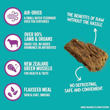 awTernative Air Dried Dog Food, High Protein, Over 90% Real Lamb & Lamb Organs + New Zealand Green Mussels, Complete Meal or Topper, Grain Free, Gluten Free, Non GMO, (5 lb Bag)