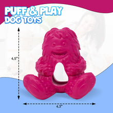 Yeti Dog Chew Puff and Play Interactive Dog Toys, Nuggets Dog Treat Dispenser Puzzle, Fun Stimulating Chew Toy for Teething, Behavior Training for Light to Moderate Chewers, Yeti, Pink