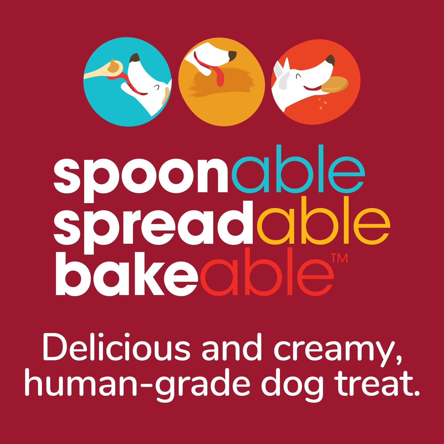 Fruitables Spreads – Spreadable Dog Treat – Bakeable Dog Treat – Real Apple & Pumpkin – Human-Grade 100% Natural Ingredients – Great for All Dogs – 7 Ounces