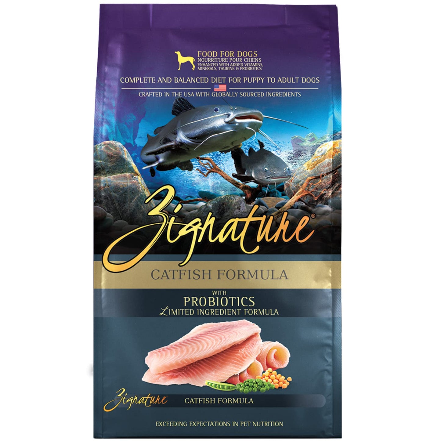 Zignature Catfish Limited Ingredient Formula Formula Dry Dog Food 4lbs