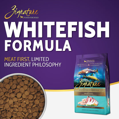Zignature Whitefish Limited Ingredient Formula Dry Dog Food 12.5lb