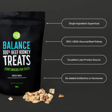 Get Joy Freeze Dried Superfood 100% Beef Kidney Dog Treats, 4 Ounce Bag, Single Ingredient Organ Meat, High Protein, Immune Health, Muscle Repair, Grain Free, Gluten Free, Made in USA