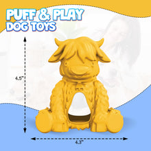 Yeti Dog Chew Puff and Play Interactive Dog Toys, Nuggets Dog Treat Dispenser Puzzle, Fun Stimulating Chew Toy for Teething, Behavior Training for Light to Moderate Chewers, Yak Yellow