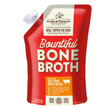 Stella & Chewy's Human-Grade Grass-Fed Beef Bone Broth for Dogs - Joint & Gut Health Liquid Food Topper with Collagen & Turmeric, 16 Fl Oz Resealable Pouch