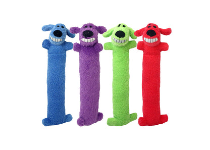 Multipet Original Loofa Dog Plush Toy - Squeaky Dog Toy for All Dogs - Extra Soft Plush Dog Toy - Stuffed Animal Dog Toy for Playing - Cute Dog Pet Toy (1 Count, 12”, Random Color Surprise)