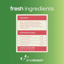 Smallbatch Pets Shelf Stable Bone Broth, Organic Beef Recipe with Prebiotics & Adaptogen-Inspired Ingredients, Topper for Dogs - 16 Ounce