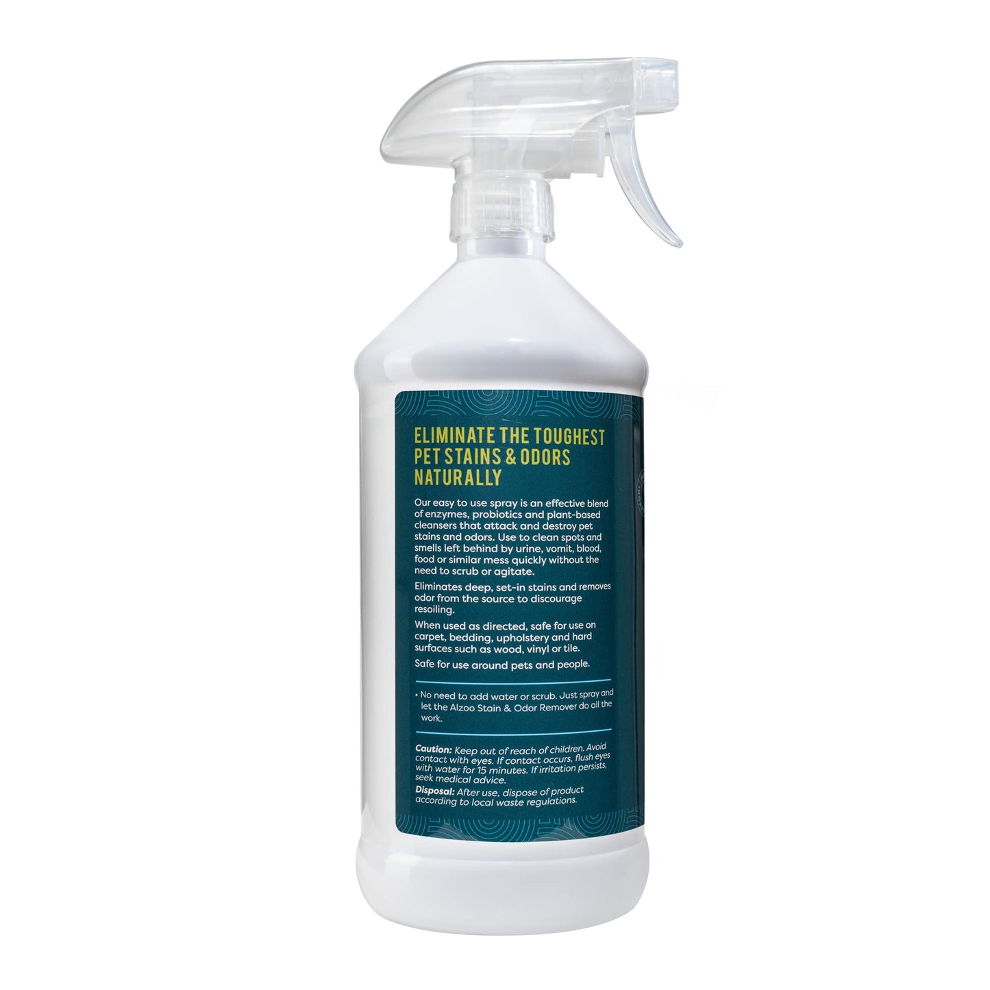 Stain & Odor Remover, Quickly Lifts & Dissolves Pet Stains & Helps Eliminate Odors, 100% Plant-Based Active Ingredients, Lavender Vanilla Scent, 32 Fl. Oz Spray Bottle