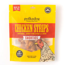 Polkadog Chicken Strip Jerky Dog & Cat Treat - Handmade, Single-Ingredient, Grain Free, USA Farm-Raised Chicken - Dog Jerky Treat - Made in USA, 3oz
