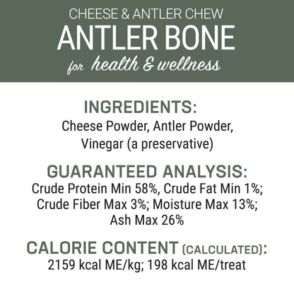 Antler and Himalayan Cheese Dog Chew | Long Lasting, Stain Free, Protein Rich, Low Odor | 100% Natural, Healthy & Safe | No Lactose, Gluten Or Grains | Antler Bone | for Dogs 45 Lbs & Smaller