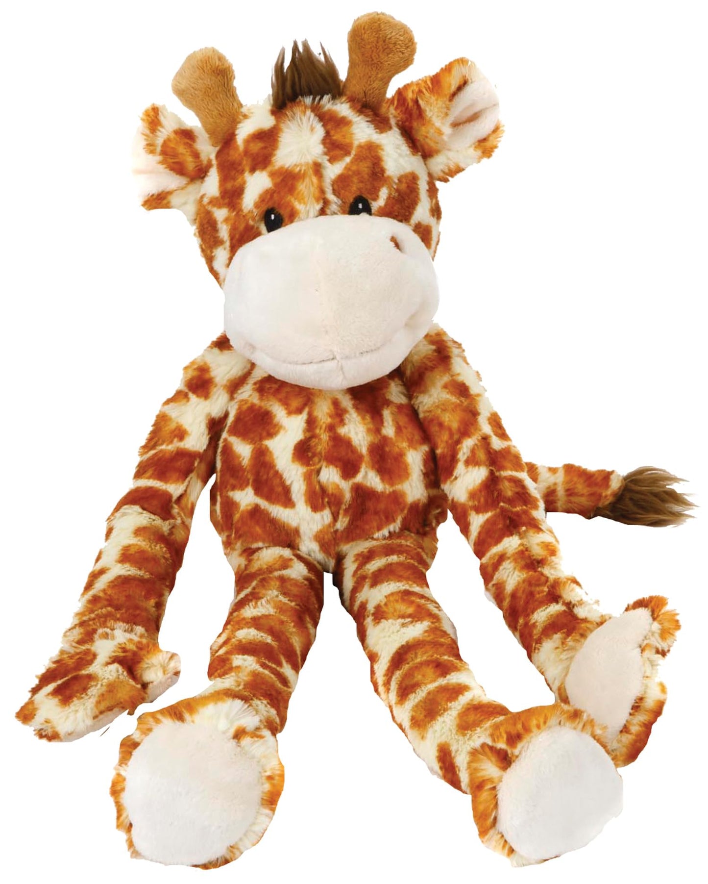Multipet Swingin Safari Giraffe Dog Plush Toy - Squeaky Dog Toy for All Dogs - Extra Soft Plush Dog Toy - Stuffed Animal Dog Toy for Cuddling & Playing - Cute Dog Pet Toy (19", 5 Squeakers)