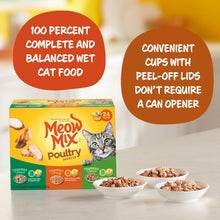 Meow Mix Poultry Selections Wet Cat Food, Variety Pack, 2.75 Ounce Cup
