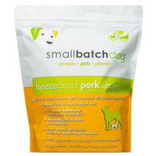 smallbatch Pets Freeze-Dried Premium Raw Food Diet for Dogs, Pork Recipe, 14 oz, Made in The USA, Organic Produce, Humanely Raised Meat, Hydrate and Serve Patties, Single Source Protein, Healthy