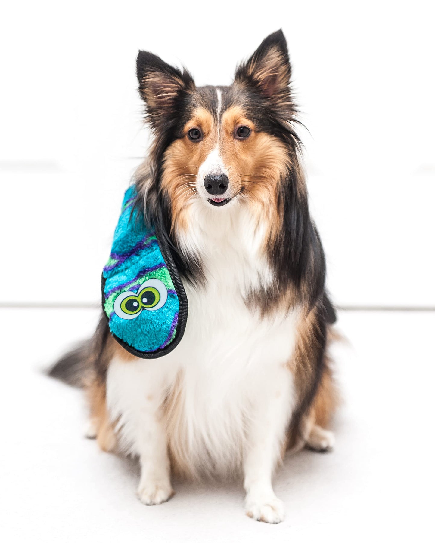 Outward Hound Durablez Tough Plush Squeaky Dog Toy, Snake, Blue, XL