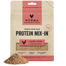Vital Essentials Freeze Dried Raw Protein Mix-in Dog Food Topper, Chicken Ground Topper for Dogs, 6 oz
