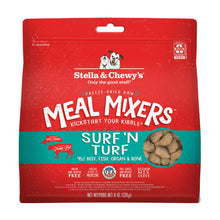 Stella & Chewy's Freeze Dried Raw Surf & Turf Meal Mixer – Dog Food Topper for Small & Large Breeds – Grain Free, Protein Rich Recipe – 8 oz Bag