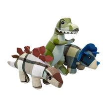 multipet Plaidosaurus Reg 9.75" Dog Toy, Assorted