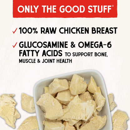 Stella & Chewy's Freeze-Dried Raw Single Ingredient Chicken Breast Treats, 2.75 oz. Bag