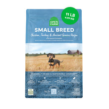 Open Farm, Ancient Grains Dry Dog Food For Small Breeds, Protein-Rich & Nutrient Dense, 90% Animal Protein With Non-GMO Fruits, Veggies and Superfoods, Chicken & Turkey Recipe For Small Dogs, 11lb Bag