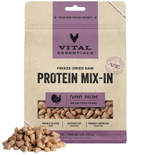 Vital Essentials Freeze Dried Raw Protein Mix-in Dog Food Topper, Turkey Mini Nibs Topper for Dogs, 6 oz