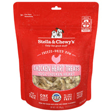 Stella & Chewy's Freeze-Dried Raw Single Ingredient Chicken Hearts Dog Treats, 3 oz. Bag