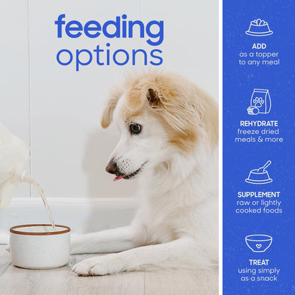 smallbatch Pets Shelf Stable Bone Broth, Venison Recipe with Prebiotics & Adaptogens-Inspired Ingredients, Topper for Dogs - 16 Ounce