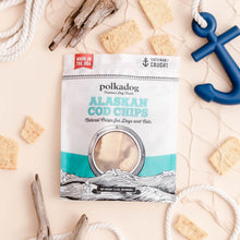 Polkadog Crunchy Alaskan Cod Chip Dog Treats – 100% Wild-Caught Fish Treat for Dogs, Cats – All-Natural, Grain-Free, Gluten-Free Pet Chips – Single Ingredient Snacks – 3.5 oz.