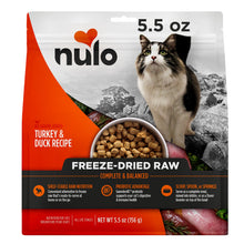 Nulo Freestyle Freeze-Dried Raw, Ultra-Rich Grain-Free Dry Cat Food for All Breeds and Life Stages with BC30 Probiotic for Digestive and Immune Health, Turkey & Duck, 5.5 Ounce