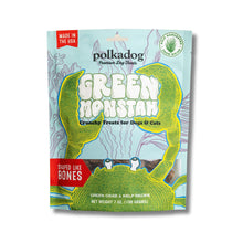 Polkadog Green Monstah Bones Crunchy Treats - Dog Treat for Small & Large Dogs with Vitamin-Rich Kelp, Omega-3, Protein - New England Green Crab & Kelp Blend - Training Size