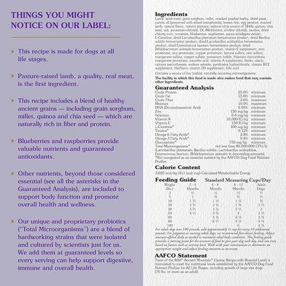 Taste of the wild canine recipe with roasted lamb 14lb