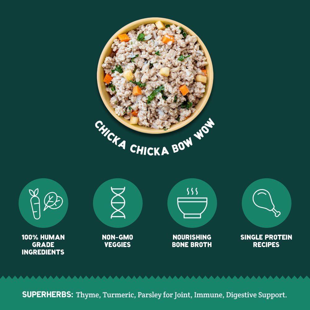 A pup above friendly grains chicka chicka bow wow with bone broth 12 count