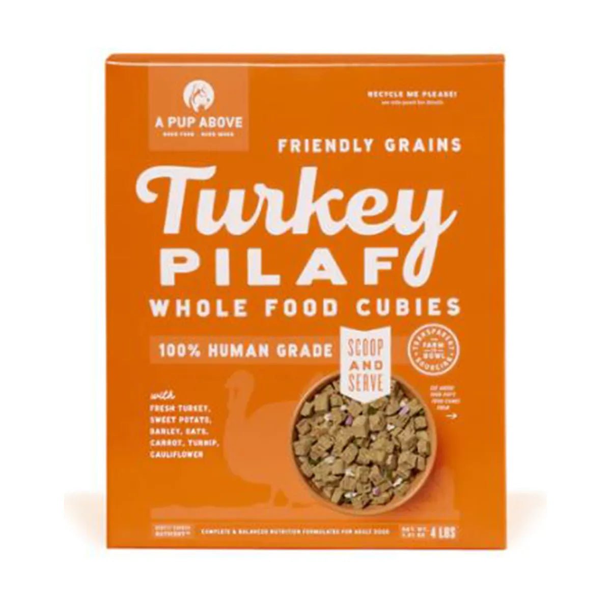 A Pup Above Turkey Pilaf Gently Air Dried