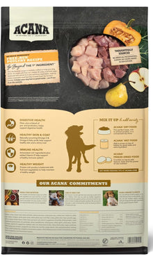 ACANA Grain Free Dry Dog Food, Free - Run Poultry Dog Food Recipe, 25lb