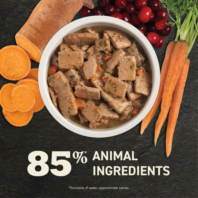 ACANA Premium Chunks Dog Food Wet Duck Recipe in Bone Broth 12.8oz - canned dog food - 064992716066