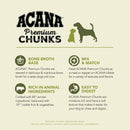 ACANA Premium Chunks Wet Dog Food Pork Recipe in Beef Bone Broth and Lamb Liver 12.8oz - canned dog food - 064992716035