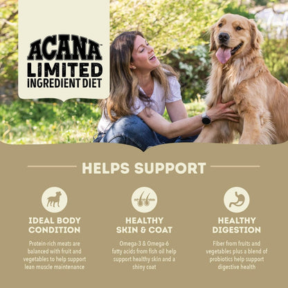 ACANA Singles Limited Ingredient Duck & Pear Recipe Single Protein Source Dog Food Kibble 4.5lb - 064992713959