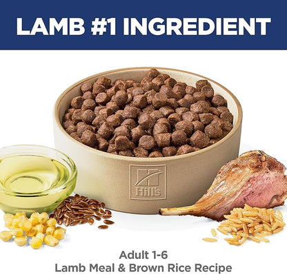 Adult Dog Food, Lamb Meal & Brown Rice Recipe, Dry, 33 lb dog kibble food