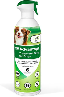 Advantage treatment spray for dogs kills fleas 8 fl oz
