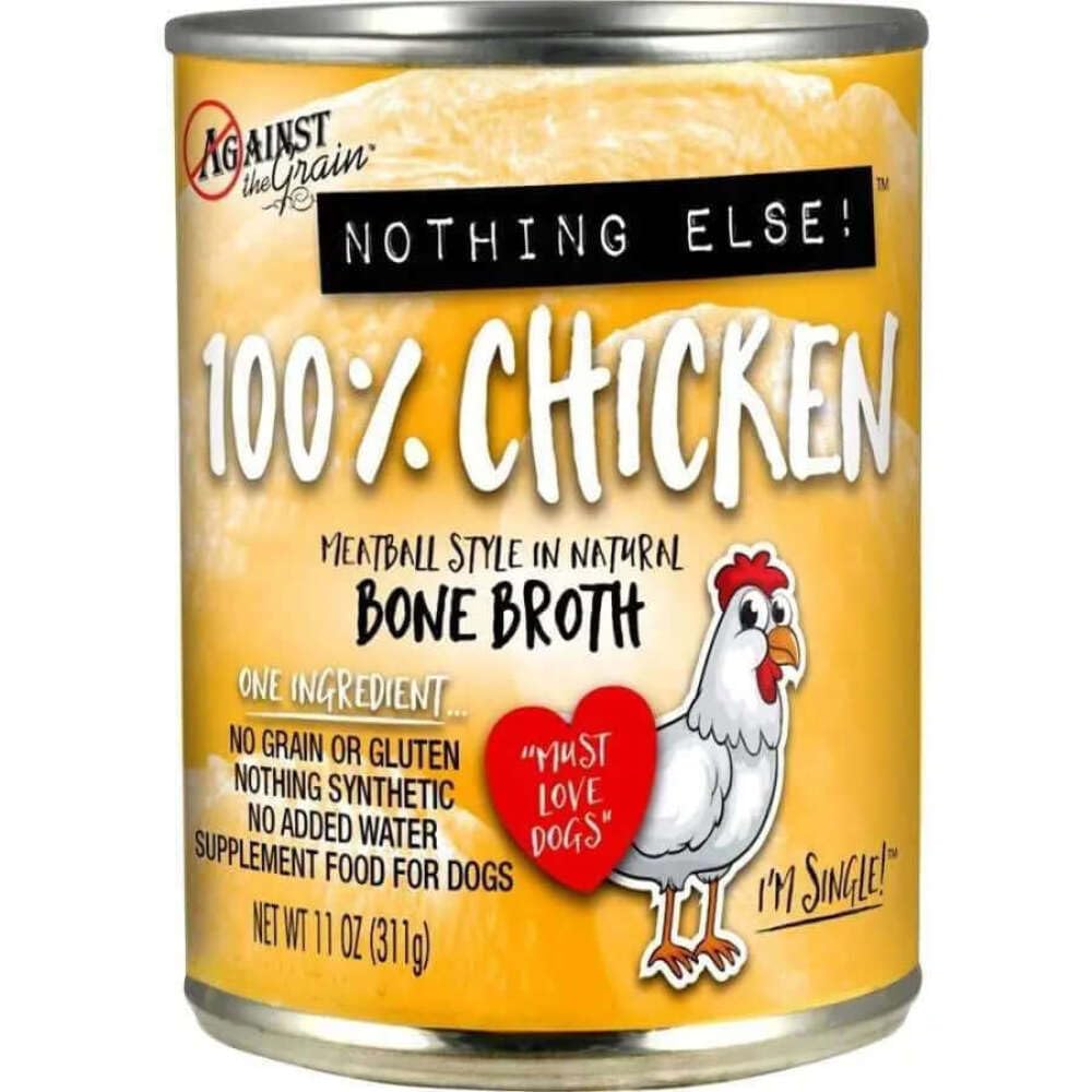 Against The Grain Nothing Else Grain Free One Ingredient 100% Chicken Canned Dog Food - 077627802027