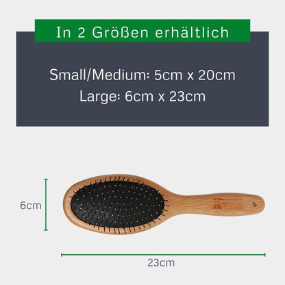 Alcott Bamboo Groom Oval Pin Brush For Pets - Pins Large - 047181168013