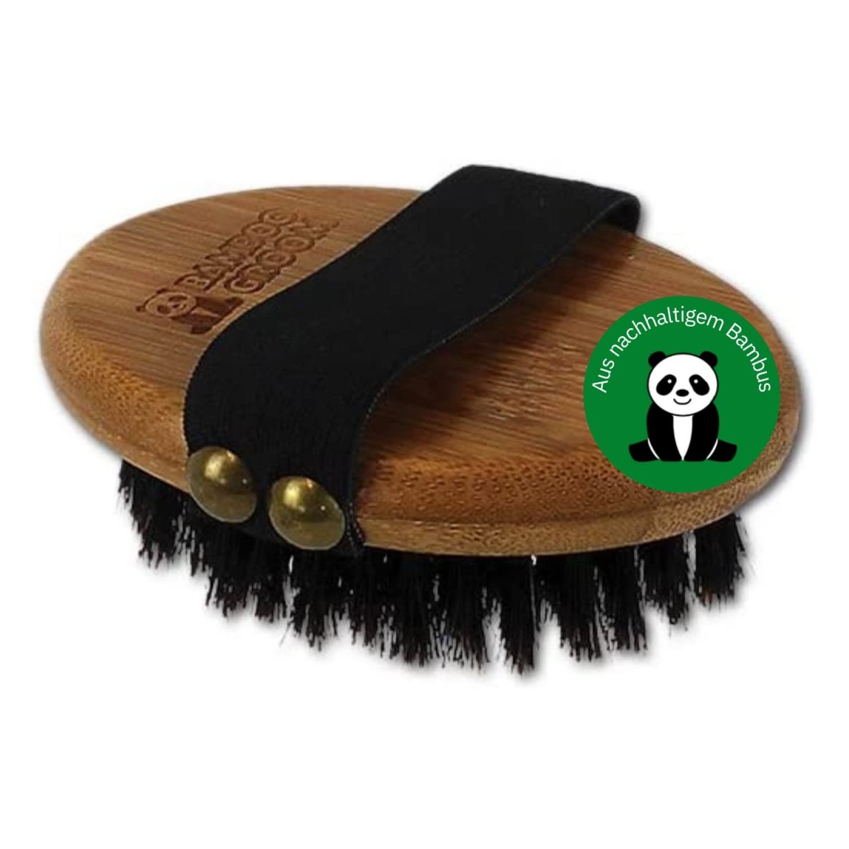 alcott Bamboo Groom Palm Brush with Boar Bristles for Pets - 047181163568