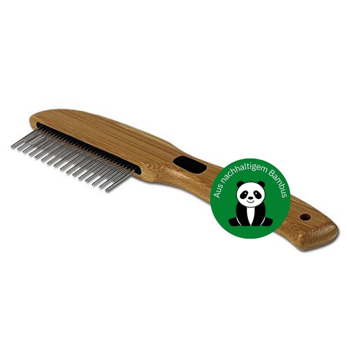 Alcott Bamboo Groom Rotating Pin Comb with 31 Rounded Pins for Pets - 047181160239