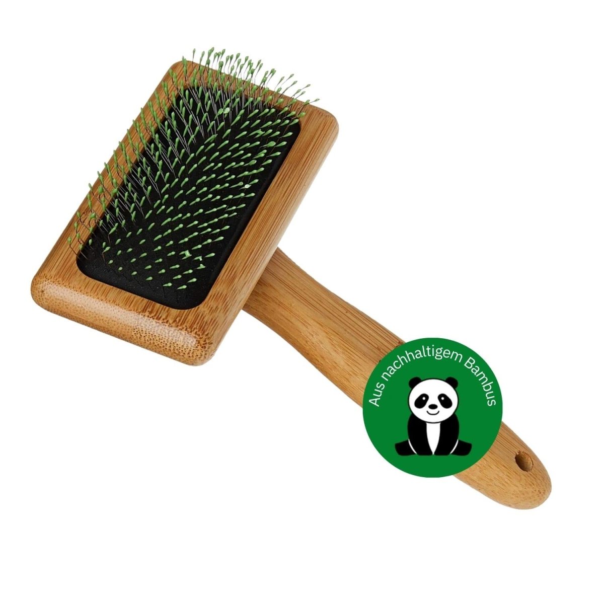 Alcott Bamboo Groom Soft Slicker Brush For Pets - Medium - 047181165784